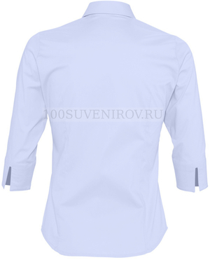 Фото Рубашка женская с рукавом 3/4 EFFECT 140 голубая XL «Sols»