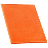 Обложка оранжевая из кожи для паспорта TWILL