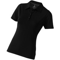 Рубашка-поло "Markham" женская, антрацит/черный