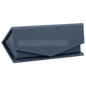 Фото Подарочная коробка для флеш-карт треугольная, синий,  11 х 4,5 х 4 см 