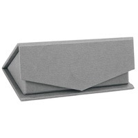 Подарочная коробка для флеш-карт треугольная, серый,  11 х 4,5 х 4 см