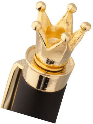 Фото Ручка шариковая Корона Crown Golden Top «Rezolution» (черный с золотом)
