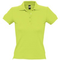 Рубашка поло женская PEOPLE 210 "зеленое яблоко" M