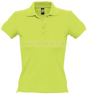 Фото Рубашка поло женская PEOPLE 210 "зеленое яблоко" XL «Sols»
