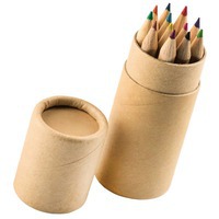 Набор цветных карандашей (12шт) Игра цвета в футляре, 3,5х10,3 см,дерево, картон