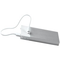 Фото Универсальное зарядное устройство Slim Pro (10000mAh),белый, 13,8х6,7х1,5 см,пластик,металл