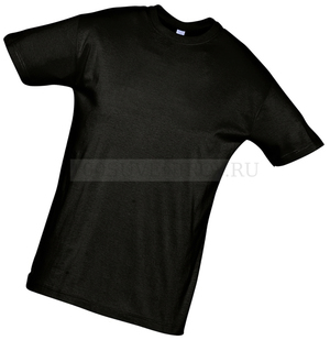 Фото Черная футболка из хлопка REGENT, размер 3XL