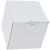 Коробка подарочная белая из гофрокартона для кружки, размер 11*11