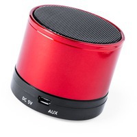 Bluetooth-колонка портативная красная из пластика Martins
