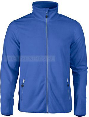 Фото Именная флисовая куртка TWOHAND синяя для шелкографии, размер S