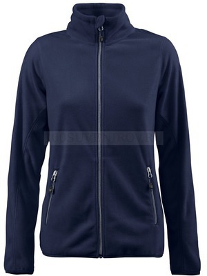 Фото Стильная флисовая куртка TWOHAND темно-синяя с вышивкой, размер M