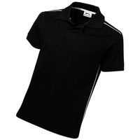 Картинка Рубашка поло Backhand мужская, черный/белый от модного бренда Слазенгер
