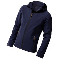 Куртка мужская темно-синяя из эластана софтшел LANGLEY, 3XL