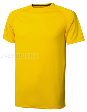 Фото Мужская футболка желтая NIAGARA для вышивки, размер S