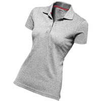 Рубашка поло женская эксклюзивная ADVANTAGE , серый меланж, 2XL