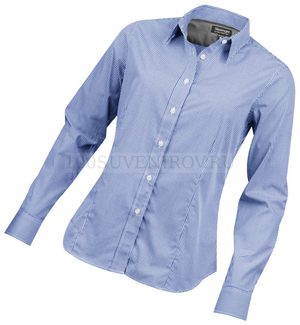 Фото Женская рубашка синяя NET с длинным рукавом, размер M