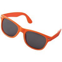 Очки солнцезащитные оранжевые из пластика SUN RAY