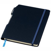 Блокнот синий А5 PANAMA с ручкой