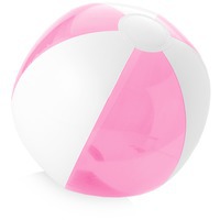 Мяч пляжный дешевый BONDI, розовый/белый