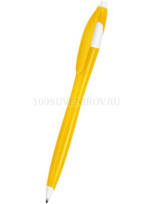 Фото Шариковая ручка желтая "АСТРА" для тампопечати