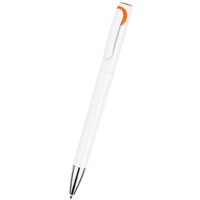 Ручка шариковая эксклюзивная "ЛОКИ", белый/оранжевый
