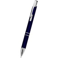 Ручка шариковая синяя "КАЛГАРИ" металлик