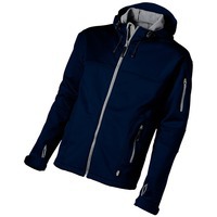 Картинка Куртка софтшел Match мужская, темно-синий/серый Slazenger