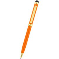 Ручка шариковая оранжевая "ГОЛД СОЙЕР" со стилусом