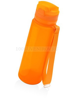 Фото Складная бутылка оранжевая "ТВИСТ" 500мл с тампопечатью
