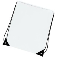 Рюкзак черный Promo; белый; 33х38,5х1см; полиэстер; шелкография