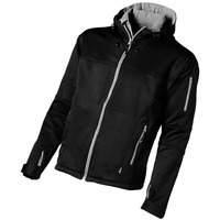 Изображение Куртка софтшел Match мужская, черный/серый