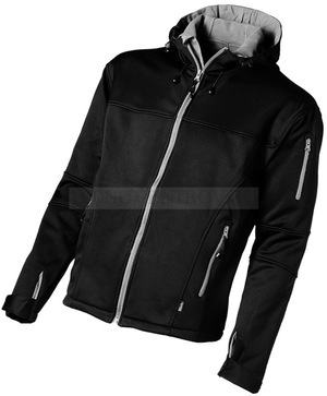 Фото Нестандартная мужская куртка софтшел MATCH , черный/серый, размер 3XL