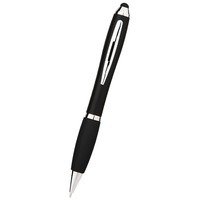 Шариковая ручка-стилус Nash, черный/серебристый