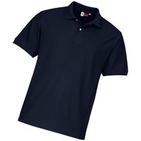 Рубашка поло мужская темно-синяя из хлопка BOSTON, L