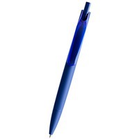 Ручка пластиковая синяя шариковая Prodir софт-тач