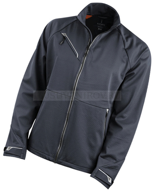 Фото Мужская куртка темно-серая софтшел KAPUTAR для термотрансфера, размер S