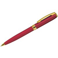 Ручка латунная ROYALTY шариковая, красный/золотой, металл, лаковое покрытие