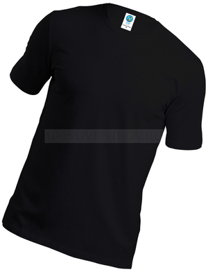 Фото Мужская футболка черная из хлопка "РИТЕЙЛ", 160 гм2, размер 3XL