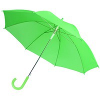 Зонт-трость Unit Promo под нанесение логотипа с увеличенным куполом (диаметр 103 см) и пластиковой ручкой, зеленое яблоко