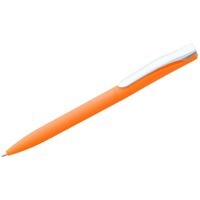 Ручка рекламная шариковая Pin Soft Touch, оранжевая