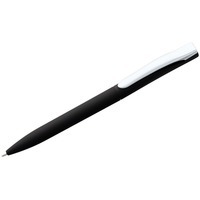Ручка шариковая черная из пластика PIN SOFT TOUCH