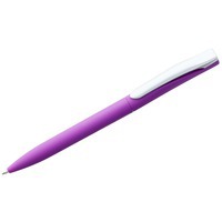 Ручка шариковая фиолетовая из пластика PIN SOFT TOUCH