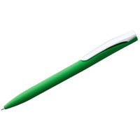 Ручка шариковая зеленая из пластика PIN SOFT TOUCH