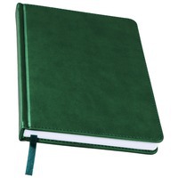 Картинка Ежедневник недатированный Bliss, А5,  темно-зеленый, белый блок, без обреза