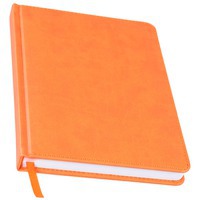 Изображение Ежедневник недатированный Bliss, А5,  оранжевый, белый блок, без обреза