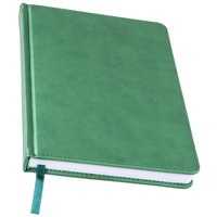 Ежедневник недатированный зеленый BLISS, А5, белый блок, без обреза