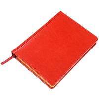 Ежедневник датированный красный JOY, А5, белый блок, золотой обрез