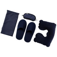 Картинка Дорожный набор onBoard: надувная подушка под шею, тапки (размер 42), маска для сна от производителя Indivo