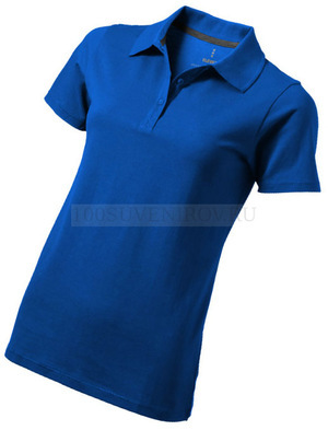 Фото Женская рубашка поло синяя из хлопка SELLER, размер XL