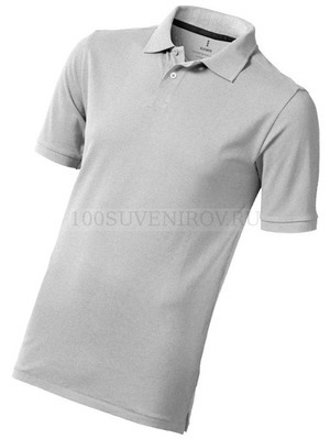 Фото Рубашка поло Calgary мужская, серый меланж «Elevate», XL